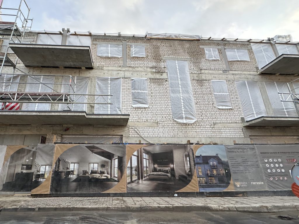 Užupio ložės (Polocko g. 7A) - Multi apartment - construction photos