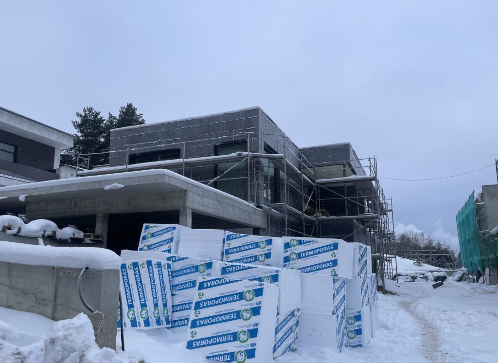 Terasų g. 15, 17 (Terasų g. 15, 17) - Sublokuoti namai - statybų nuotraukos