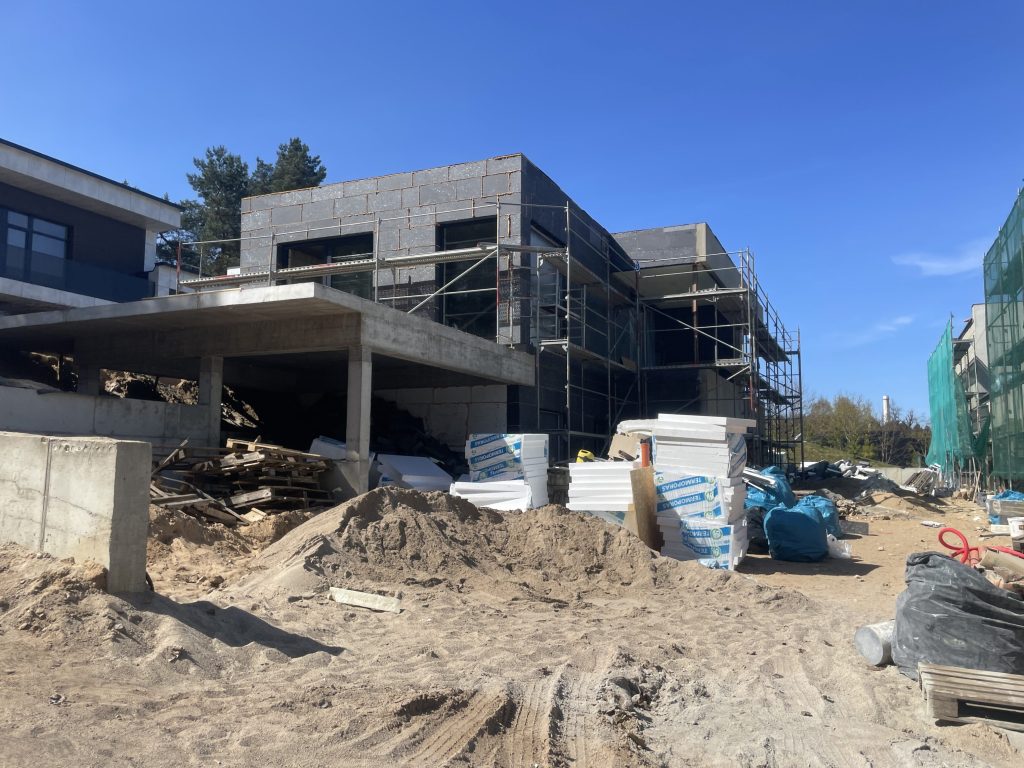 Terasų g. 15, 17 (Terasų g. 15, 17) - Sublokuoti namai - statybų nuotraukos