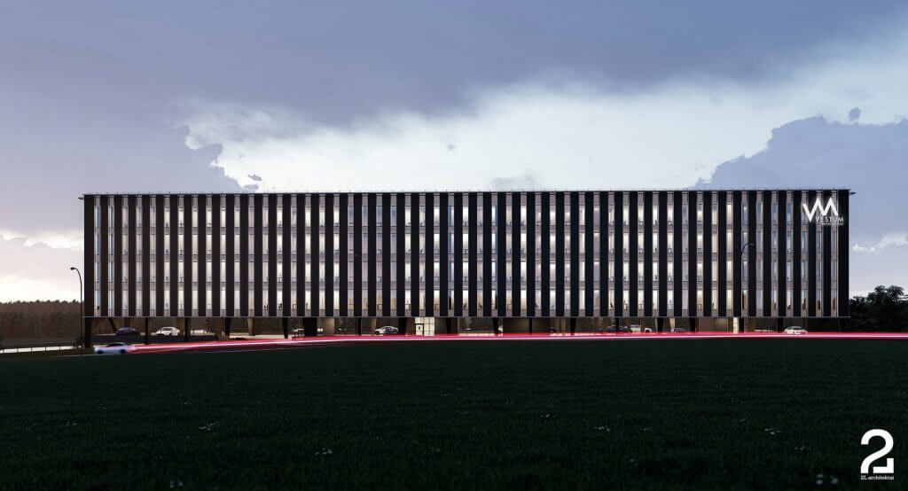 "Vestum" verslo parkas (Vakarinė g. 105) - Office center - visualization