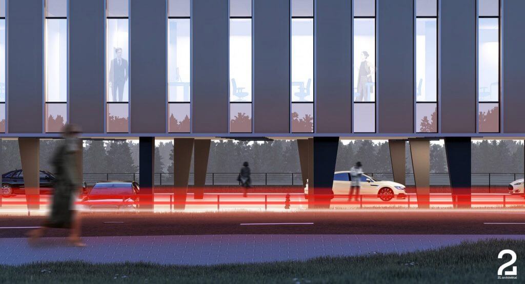 "Vestum" verslo parkas (Vakarinė g. 105) - Office center - visualization