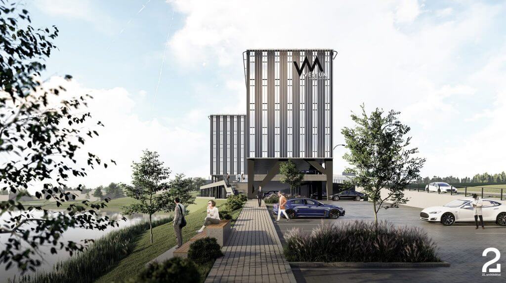 "Vestum" verslo parkas (Vakarinė g. 105) - Office center - visualization