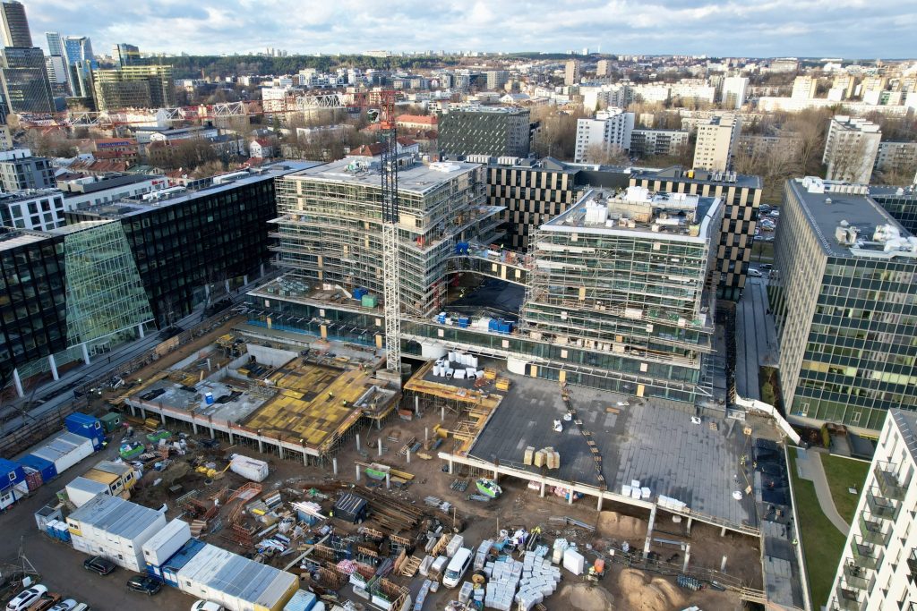 Business Stadium Central (Rinktinės g. 3) - Verslo centras - statybų nuotraukos