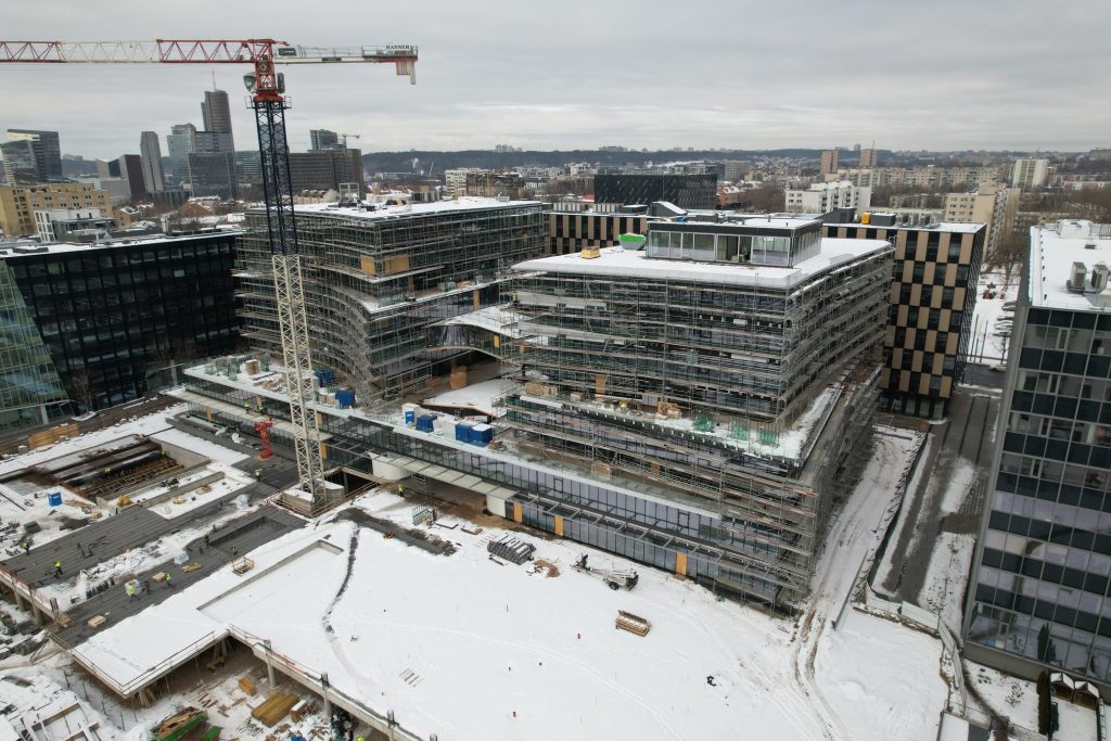 Business Stadium Central (Rinktinės g. 3) - Verslo centras - statybų nuotraukos