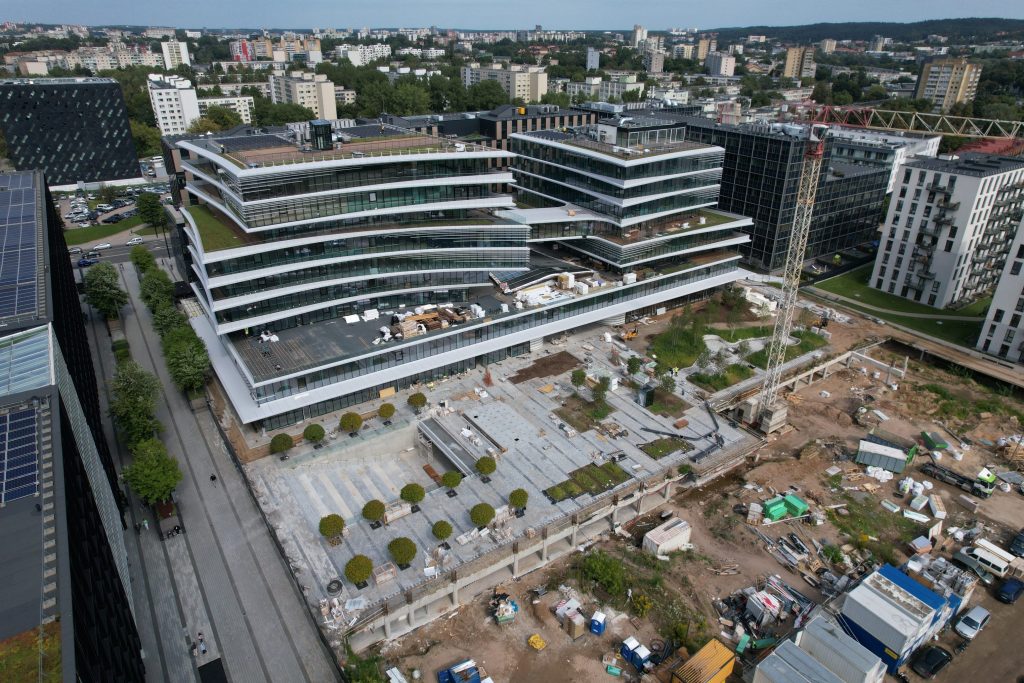 Business Stadium Central (Rinktinės g. 3) - Verslo centras - statybų nuotraukos