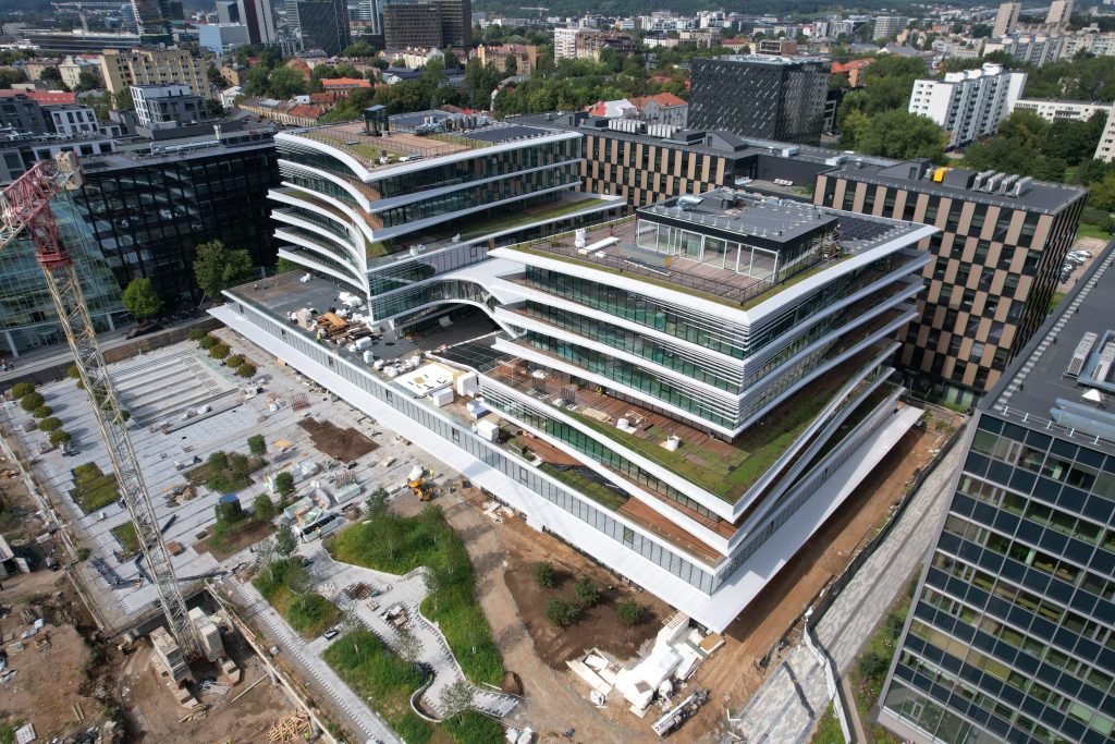 Business Stadium Central (Rinktinės g. 3) - Verslo centras - statybų nuotraukos