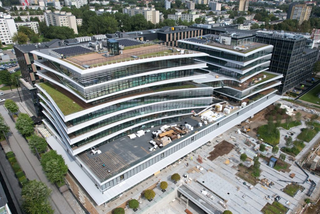 Business Stadium Central (Rinktinės g. 3) - Verslo centras - statybų nuotraukos