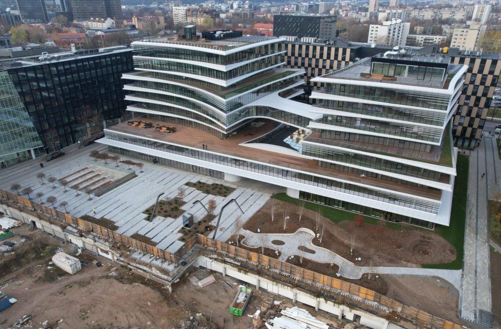 Business Stadium Central (Rinktinės g. 3) - Verslo centras - statybų nuotraukos