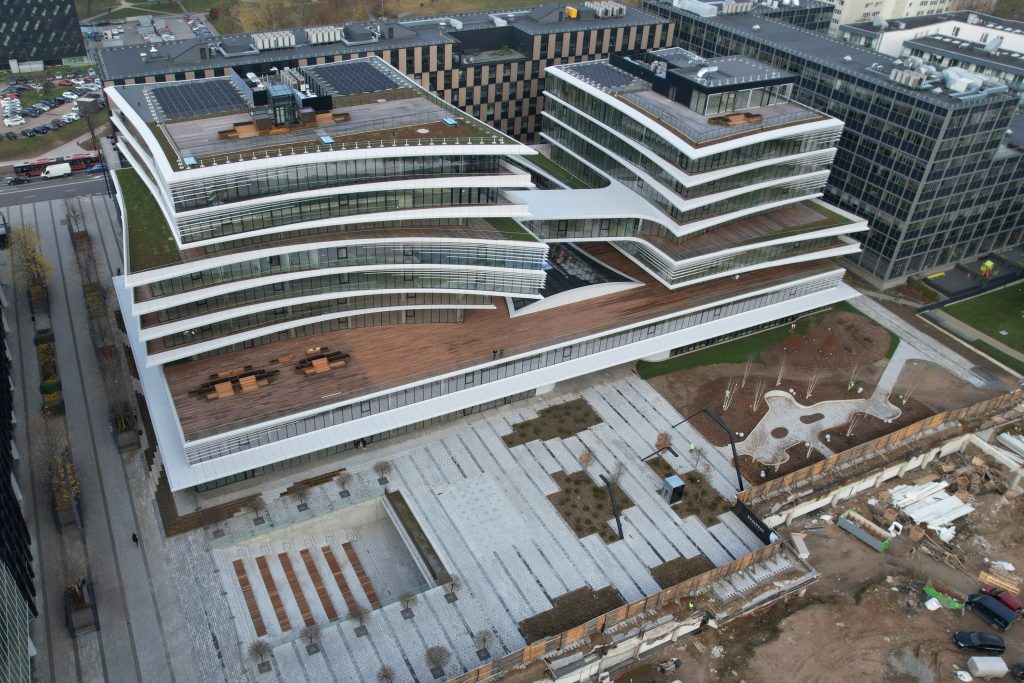 Business Stadium Central (Rinktinės g. 3) - Verslo centras - statybų nuotraukos