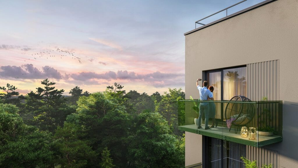 Bajorų lajos 1 etapas (Bajorų kel. 29) - Daugiabutis - vizualizacija