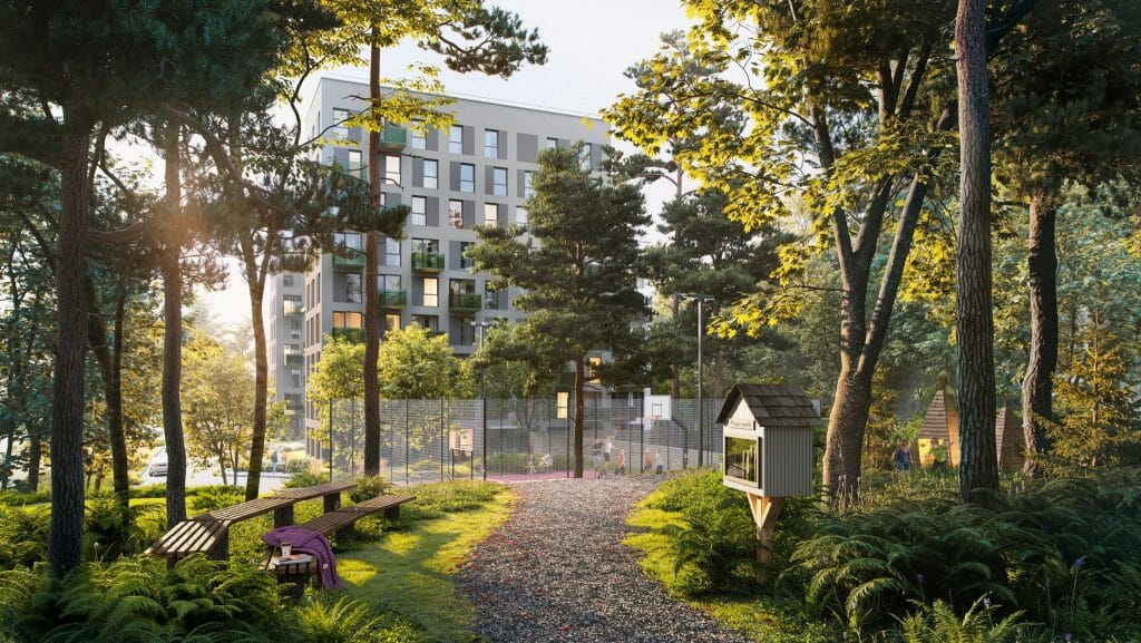 Bajorų lajos 1 etapas (Bajorų kel. 29) - Daugiabutis - vizualizacija