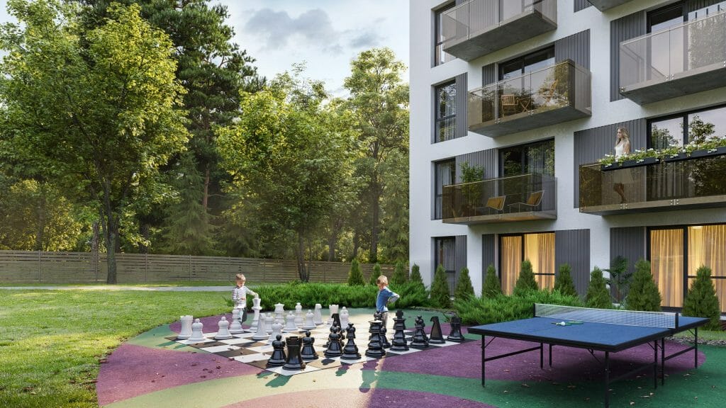 Bajorų lajos 1 etapas (Bajorų kel. 29) - Daugiabutis - vizualizacija