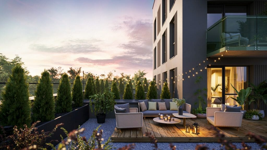 Bajorų lajos 1 etapas (Bajorų kel. 29) - Daugiabutis - vizualizacija