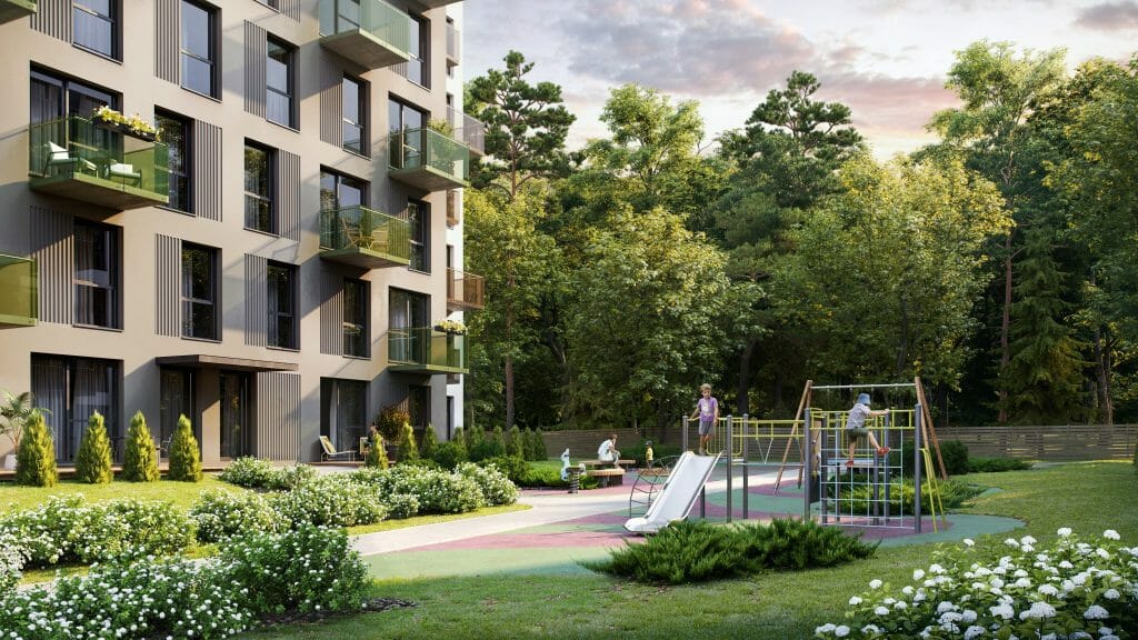 Bajorų lajos 1 etapas (Bajorų kel. 29) - Daugiabutis - vizualizacija