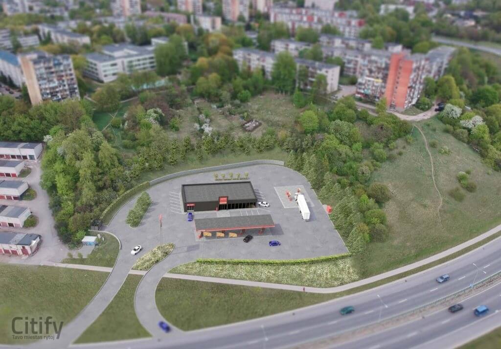 Circle K degalinė Prūsų g. (Prūsų g. 26A) - Degalinė - vizualizacija