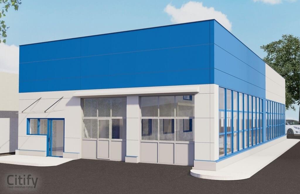 Tuvlita Linksmoji g. (Linksmoji g. 5) - Autosalons / Auto apkalpošanas centrs - vizualizācija