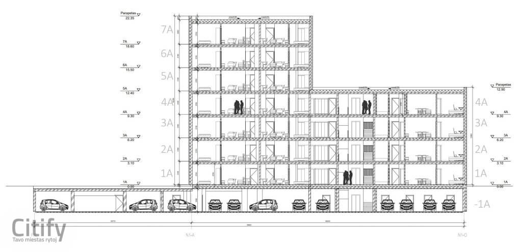 Liveup 1 etapas (Naugarduko g. 62) - Korterelamu - visuaalne