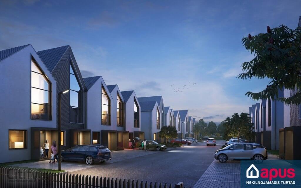 Pavilnio aura (Alfonso Lipniūno g. 9, 11, 15, 17, 19, 21, 23, 25, 27, 29, 31, 33, 35, 37) - Row housing - visualization
