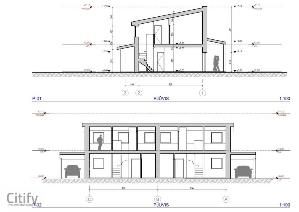 Pylimėlių g. 31B (Pylimėlių g. 31B) - Sublokuoti namai - vizualizacija