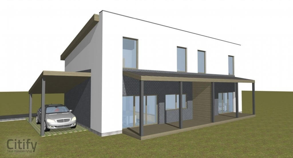 Pylimėlių g. 31B (Pylimėlių g. 31B) - Sublokuoti namai - vizualizacija