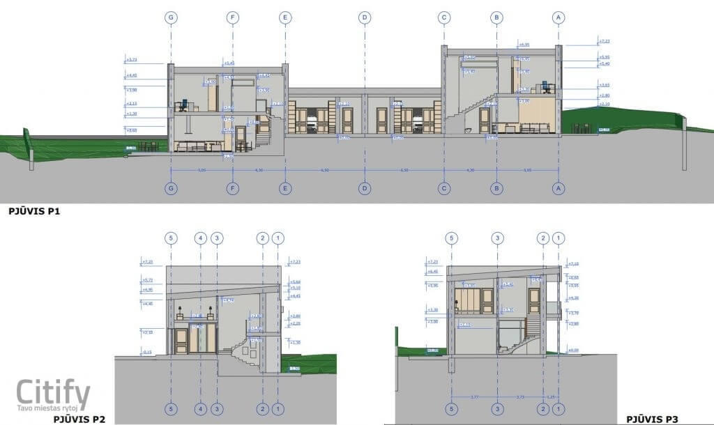 Terasų g. 19 (Terasų g. 19) - Rindu mājas - vizualizācija