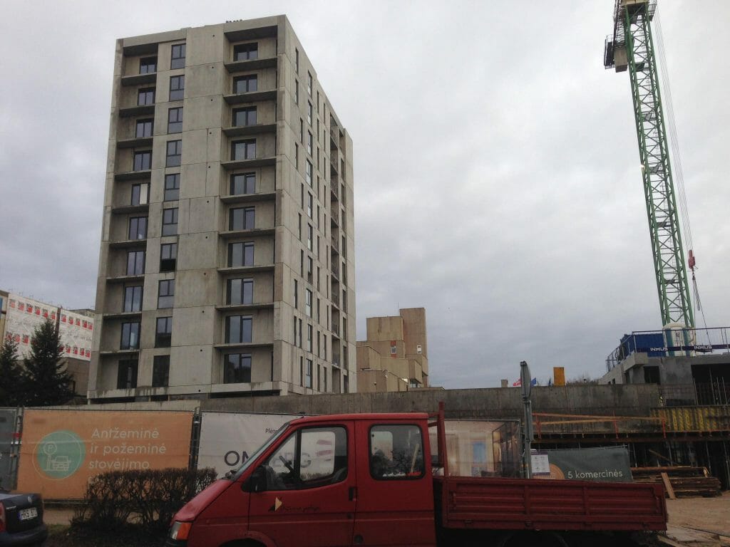 Viršuliškių stogai (Viršuliškių g. 38) - Multi apartment - construction photos