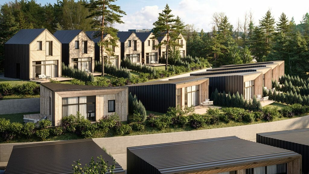 Ežero vilos (Sidaronių g. 41, 43, 45) - Hotell, Eramajade rajoon - visuaalne