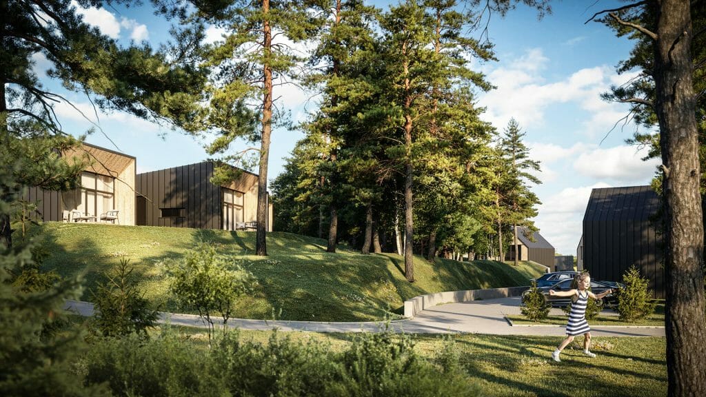 Ežero vilos (Sidaronių g. 41, 43, 45) - Hotell, Eramajade rajoon - visuaalne