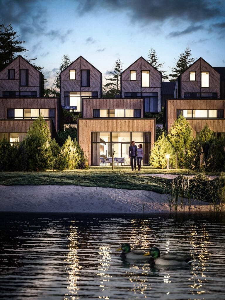 Ežero vilos (Sidaronių g. 41, 43, 45) - Hotell, Eramajade rajoon - visuaalne