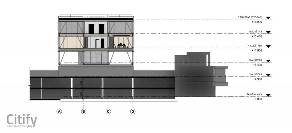 A. Goštauto g. 40 (A. Goštauto g. 40) - Office center - visualization