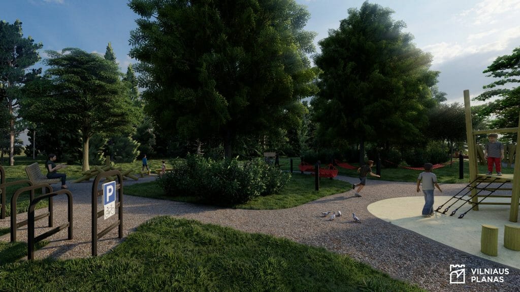 Karoliniškių Maciulevičiaus g. parkas (V. Maciulevičiaus g.) - Park - visuaalne