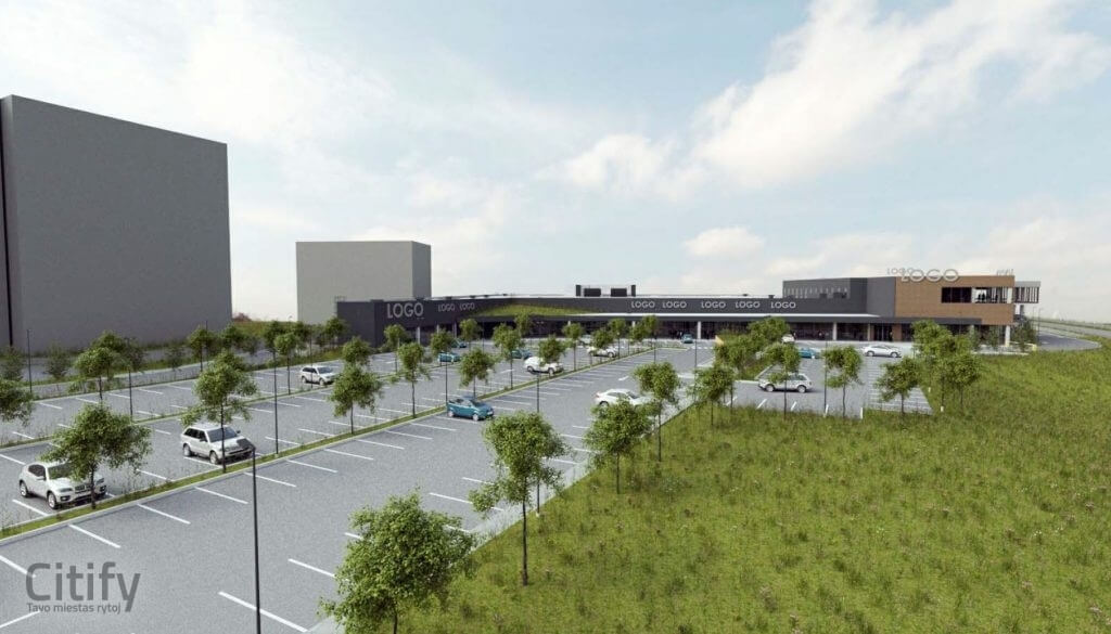 Pašilaičiai PC (Pavilnionių g. 55) - Tirdzniecības centrs - vizualizācija