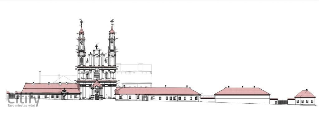 Piligrimų namai Misionierių (Subačiaus g. 26) - Cultural center, Hotel - visualization