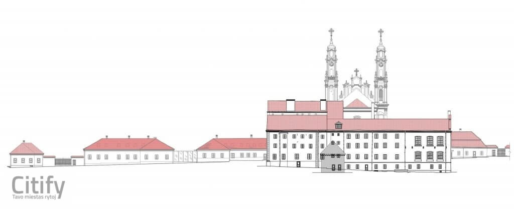 Piligrimų namai Misionierių (Subačiaus g. 26) - Cultural center, Hotel - visualization