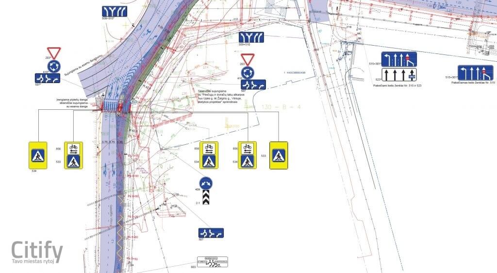 Posūkis iš Geležinio Vilko g. į Konstitucijos pr. (Geležinio Vilko g.) - Ceļš - vizualizācija