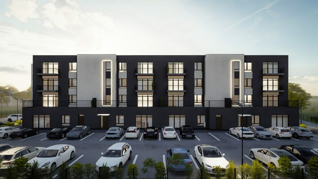 Riverland 2 etapas (Lazdynėlių g. 67, 69, 71, 73, 79, 81, 83) - Korterelamu - visuaalne