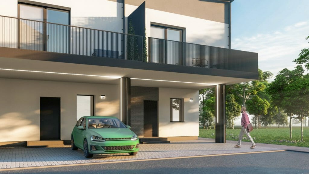 Riverland 1 etapas (Lazdynėlių g. 51, 53, 55, 57, 59, 61, 63) - Row housing - visualization