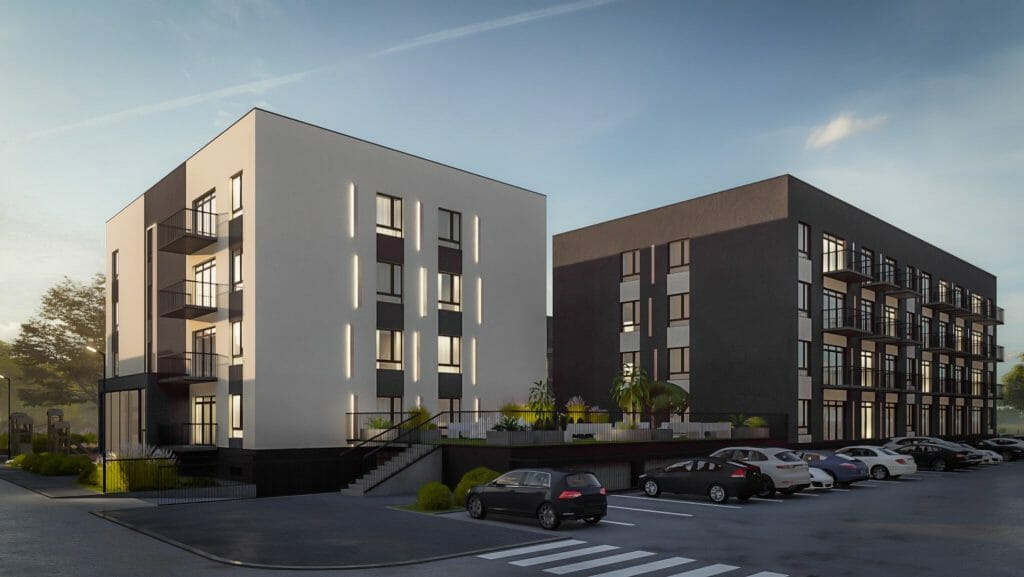 Riverland 2 etapas (Lazdynėlių g. 67, 69, 71, 73, 79, 81, 83) - Korterelamu - visuaalne