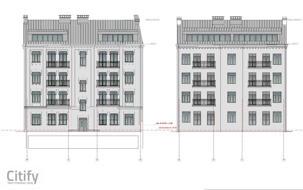 Radvilų valda Tilto g. 9 (Tilto g. 9) - Daudzdzīvokļu nams - vizualizācija