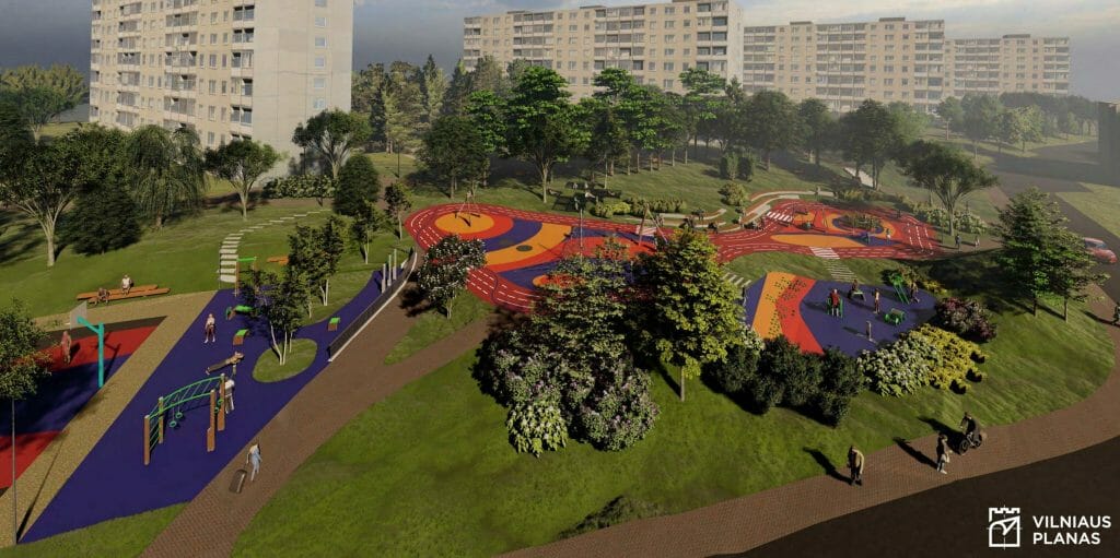 Žirmūnų g. 111B skveras (Žirmūnų g. 111B) - Square - visualization