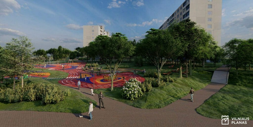 Žirmūnų g. 111B skveras (Žirmūnų g. 111B) - Square - visualization