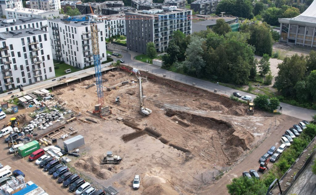 Business Stadium 5 (Rinktinės g. 3) - Verslo centras - statybų nuotraukos