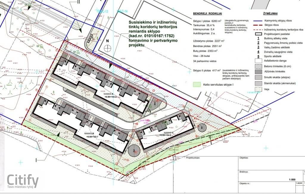 Bitėnų oazė 3 etapas (Bitėnų g. 3H) - Row housing - visualization