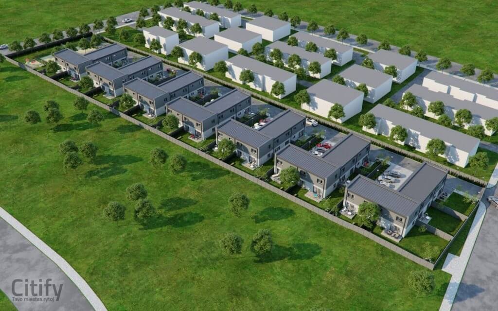 Gulbinų namai (Molėtų pl. 165) - Row housing - visualization