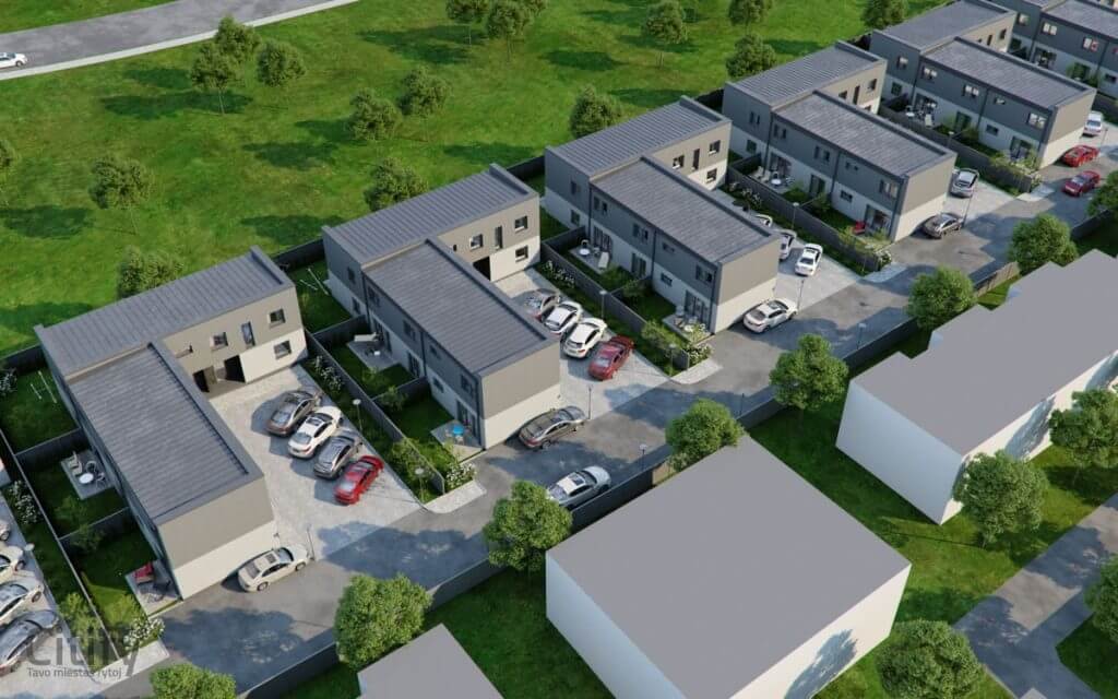 Gulbinų namai (Molėtų pl. 165) - Row housing - visualization