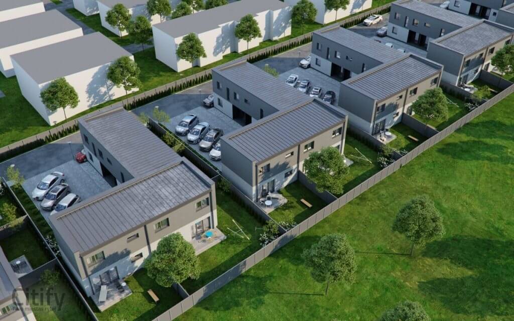 Gulbinų namai (Molėtų pl. 165) - Row housing - visualization