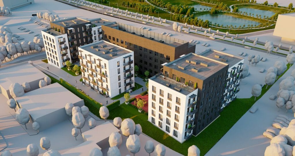 Ozo gama (Kalvarijų g. 204B) - Viešbutis, Daugiabutis - vizualizacija