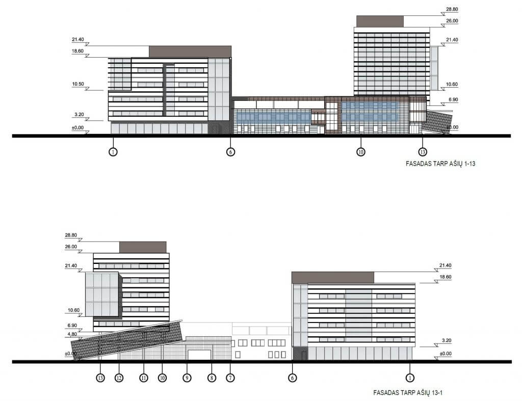 P. Lukšio g. 1 (P. Lukšio g. 1) - Office center - visualization