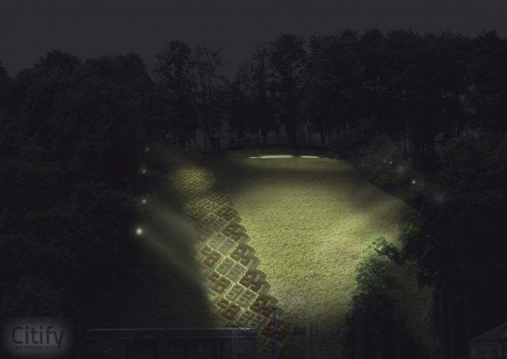 Aleksoto apžvalgos aikštelė (V. Čepinsko g.) - Square - visualization