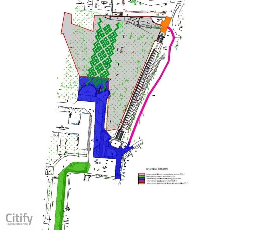 Aleksoto apžvalgos aikštelė (V. Čepinsko g.) - Square - visualization